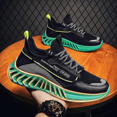 Men 'S Sneakers Shoes Leather Stitching Men Students Casual Shoes Outdoor Running Male Chunky Soports Sneaker Tenis Masculino