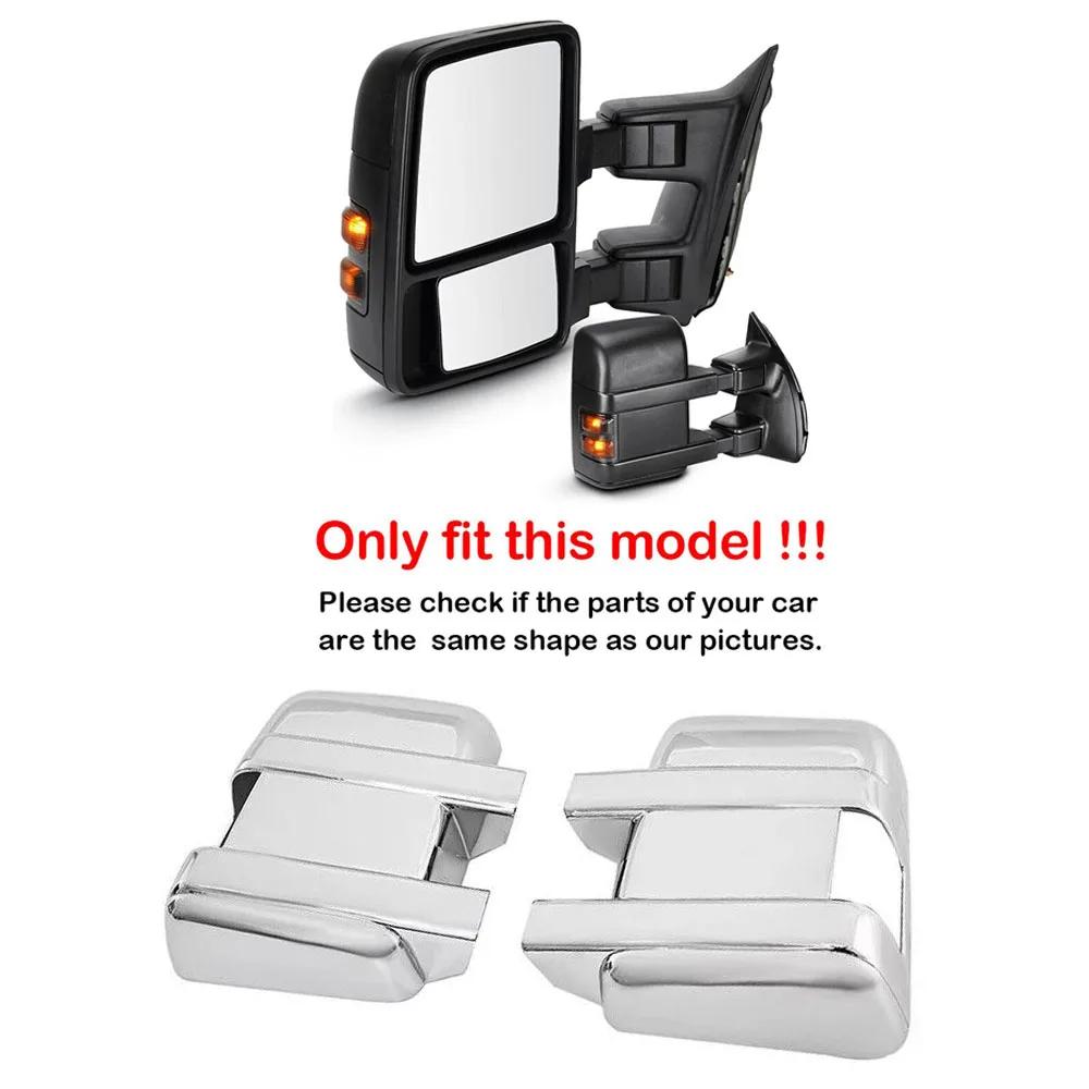 Für Ford F250 F350 F450 F550 Super Duty 2008-2016 Aufkleber Auto Rückspiegel Seitenabdeckung Flügelkappe Außen Rückansicht Gehäuse Zierleiste