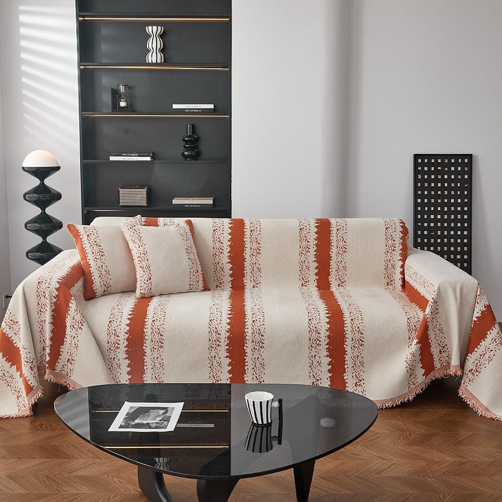Chenille Sofa Towel, Simple and Modern Four-season Universal Anti-slip One-piece Universal Sofa Cover, Backrest Cover and Back Towel