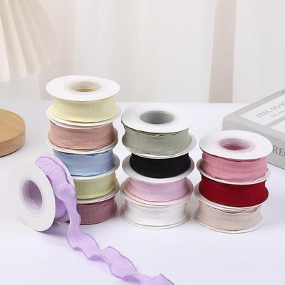 Fresh Candy Colored Pleated Wave Flower Ribbon for Florist Bouquets