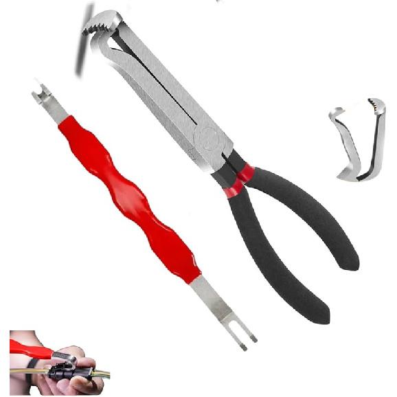 Electrical Disconnect Pliers 37980,60 Degree,Electrical Connector Pliers for Cars, Automotive Electrical Plug Connector Disconnect Repair Tools