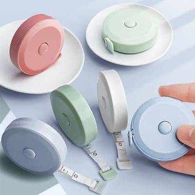 1/3pcs 1.5m/60inch Plastic Tape Measure Automatic Telescopic Tape Measure Cute Mini Tape Measure Measuring Three Circumference Tape Measure