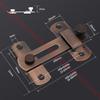 NAIERDI Stainless Steel 90/180 Degree Hasp Latches Sliding Door Chain Locks Security Hardware For Window Cabinet Hotel Home