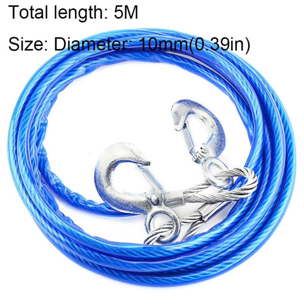 Emergency Emergency Rope Wear Resistant Steel Wire Traction Roping 7 Tons Trailer Rope  Outdoors