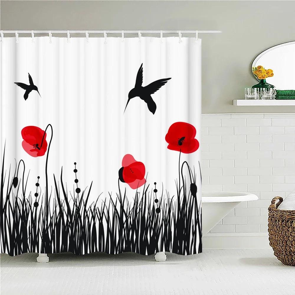 

Bathroom Curtain Modern Simple Pattern Home Decor Waterproof Polyester Shower Curtains Bath Screen 90x180cm-35x70in