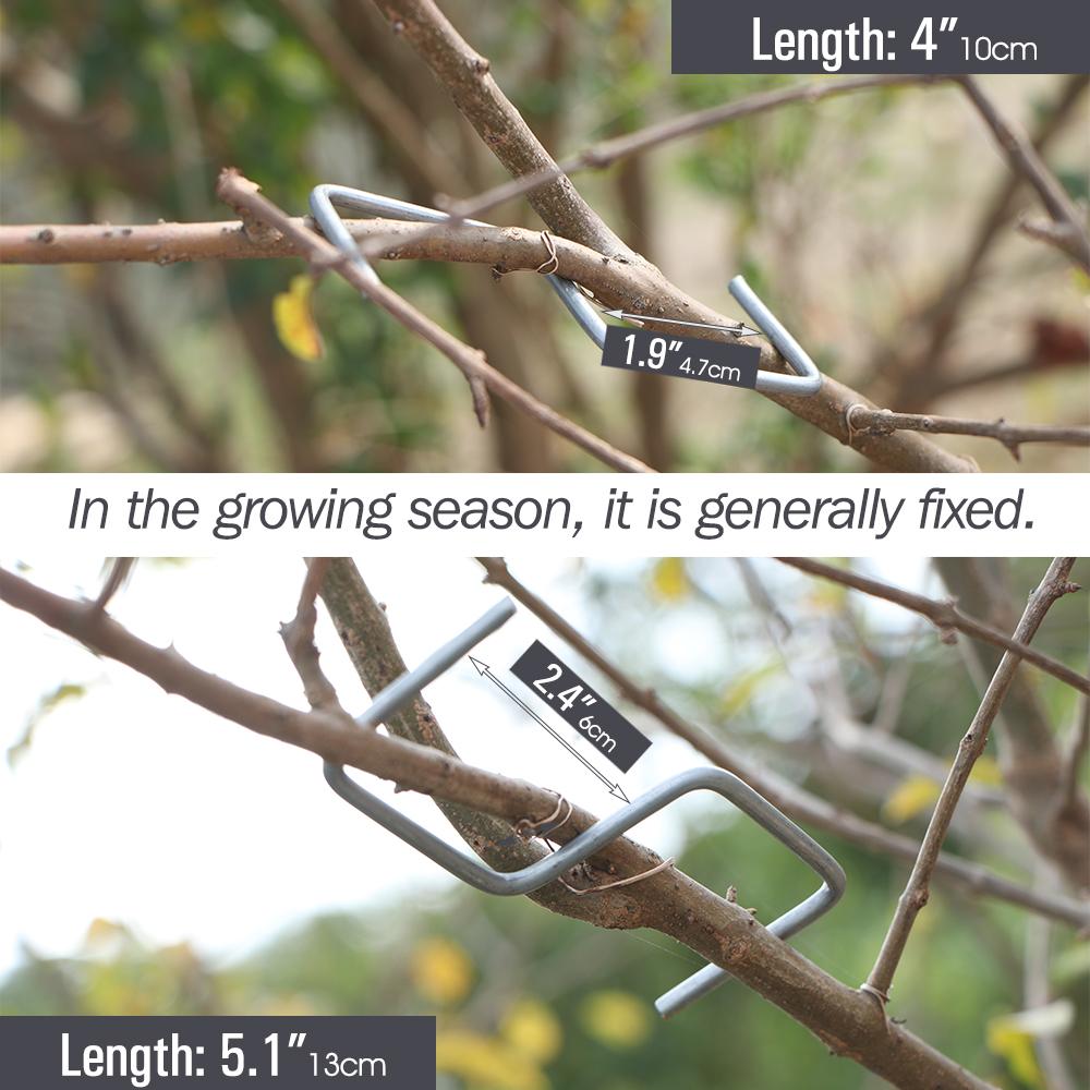 8/10/13cm Metal Steel Wire Trees Twig Variant Training Holder Hook for Yard Plants Limb Repair Support Bonsai Branch Spreader
