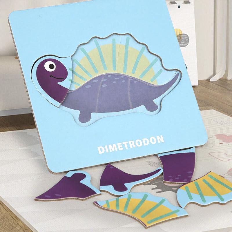 Non-Toxic Children'S Montessori Scene Puzzle Animal Traffic Dinosaur Early Education Cognitive Puzzle Educational Toys For Kids 2-5 Years