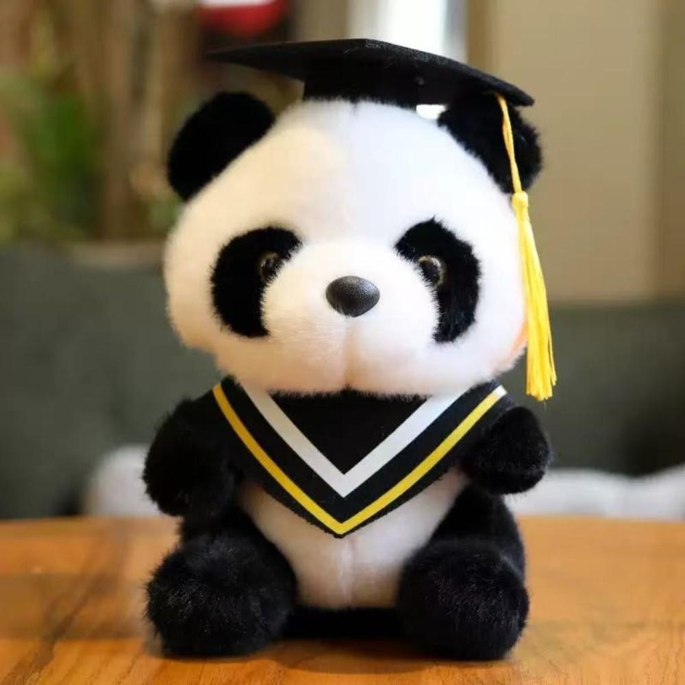 

Stuffed Graduation Gift Plush Toy Soft Graduation Panda Plush Toy Graduation Gift жёлтый