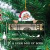 Christmas Hanging Pendant Transparent Santa Claus Decor Thick Money Holder Wallet Festive Christmas Tree Decoration New Year