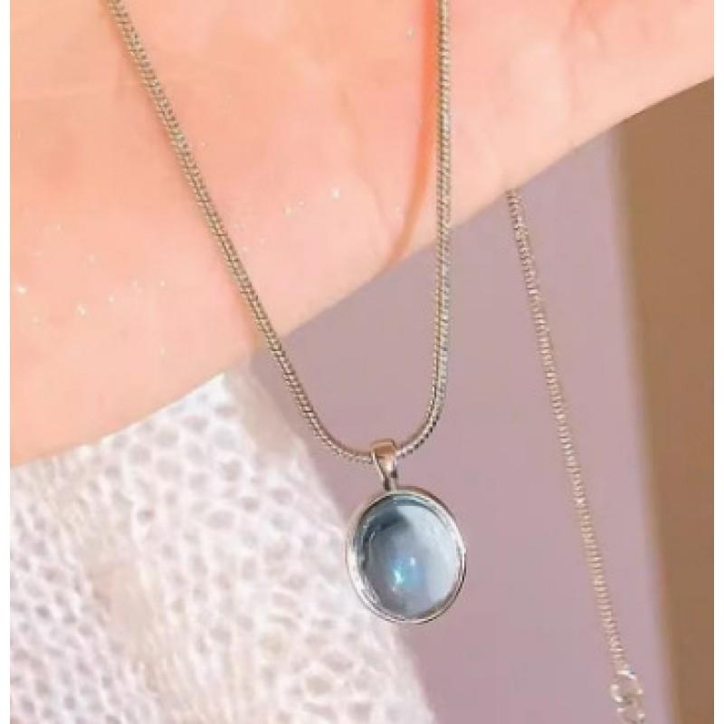 Minimalist Korean Style Clover Pendant Necklace Women Zinc Alloy Dainty Chain Jewelry Gift
