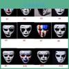 Creepy White Horror Scary Full Face Mask Cosplay For Halloween Costume Party