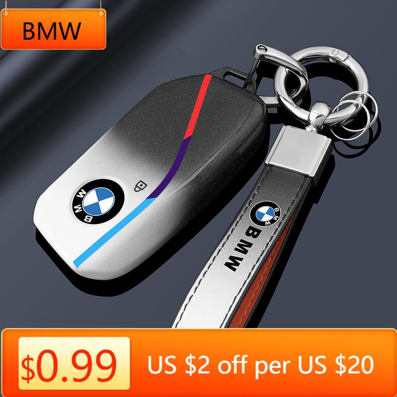 KWMBS1 Car Sticker Car Key Fob Ring Chain Cover Case For BMW 530i 540i 550e 750e 740i 760i X1 X2 X5 X6 X7 M5 iX1 iX2 iX XM i5 i7 2024 2