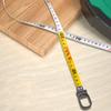 ABS Casing Fiber Measuring Tape with Clear Double  Side  Markings Impacts Resistant Tape Measure with Foldable Handle