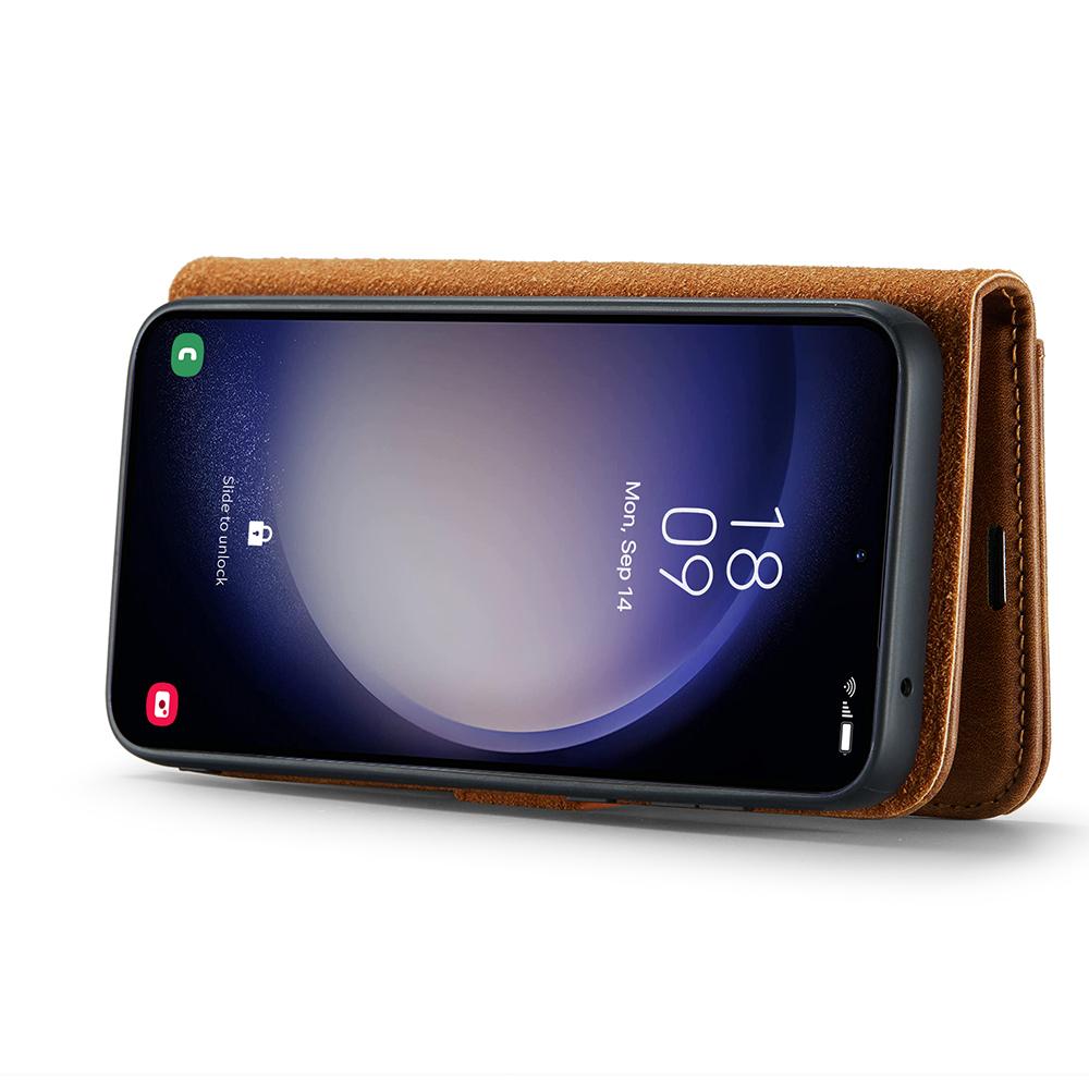 DG.MING for Samsung Galaxy S25 Case Detachable Split Leather Phone Cover