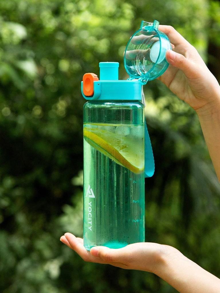 750ml Sports Water Bottle High Quality Tritan Material Drinking Bottle With Straw Portable Durable Gym Fitness Outdoor Sport Cup