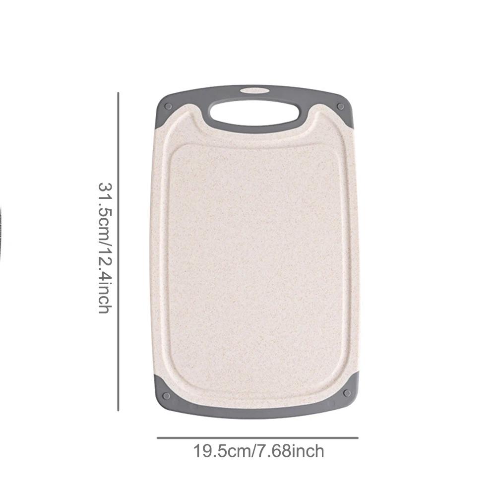 1/3 Stück Schneidebrett-Set Küchenschneidebrett Gemüse Fleisch Schneidebrett Schwerlast Schneidebrett Rechteckiges Hackbrett