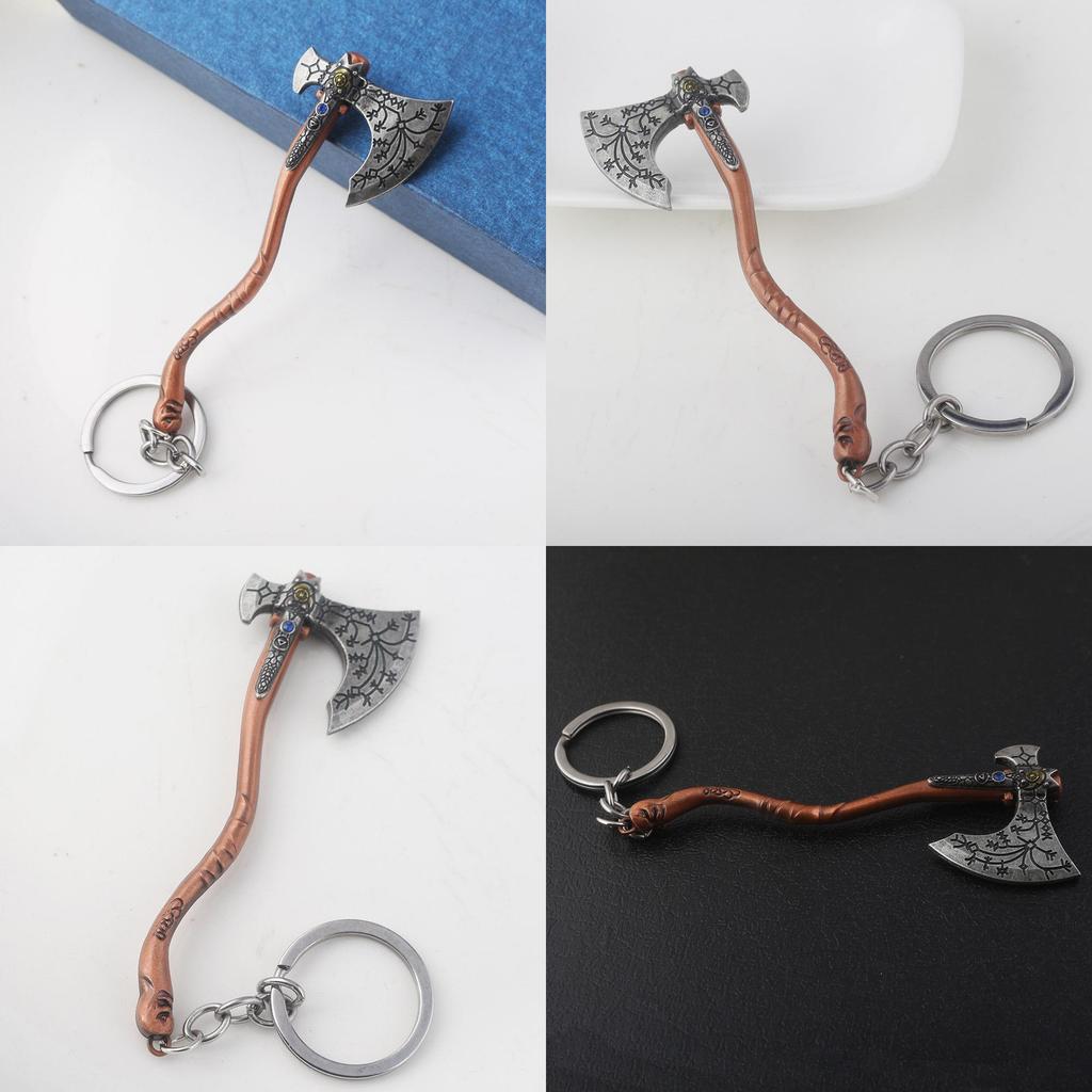 Of God War Action Figure Kratos In Ares Weapons Sword Keyring Keychain