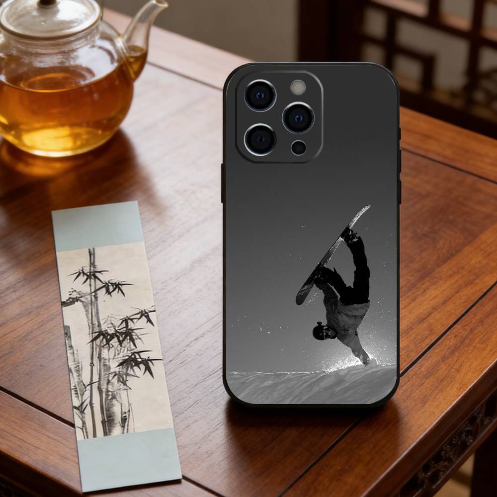 Skiing Snow Snowboard Ski Phone Case Silicone Soft For IPhone 17 16 15 14 13 12 11 X XR Plus Pro Max Plus