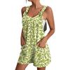 Women's Fashion Floral Print Jumpsuit Casual Jumpsuit Shorts