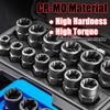 14pcs/set Impact Bolt & Nut Remover Set Cr-Mo Steel Bolt Extractor Tool Set with Solid Storage Case for Industrial Drop Shipping