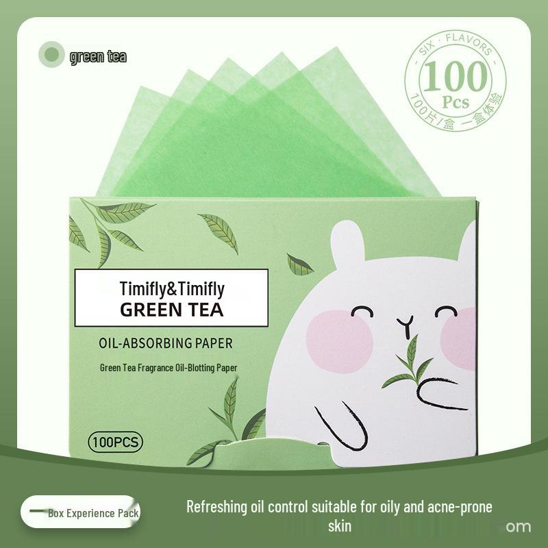 

Portable Oil Absorbing Sheets for Facial Use - 100 Pack, Fragrance-Free, for Female Students