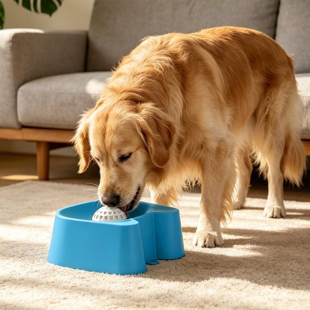 Bite Resistant Slow Feeder Dog Bowl Large Capacity Pet Feeding Bowl Cat Dog Feeding