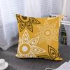 Yellow Geometric Petal Linen Pillowcase Sofa Cushion Cover Home Decoration Can Be For You 40X40 45X45 50X50 60X60