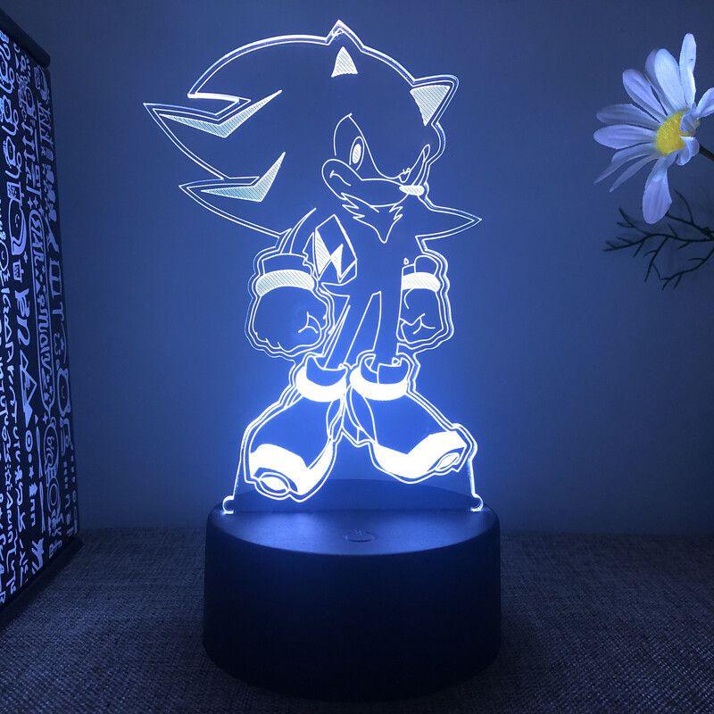 Lamp 3d Led Night Light Acrylic Touch Cartoon Character Table Desk Gifts