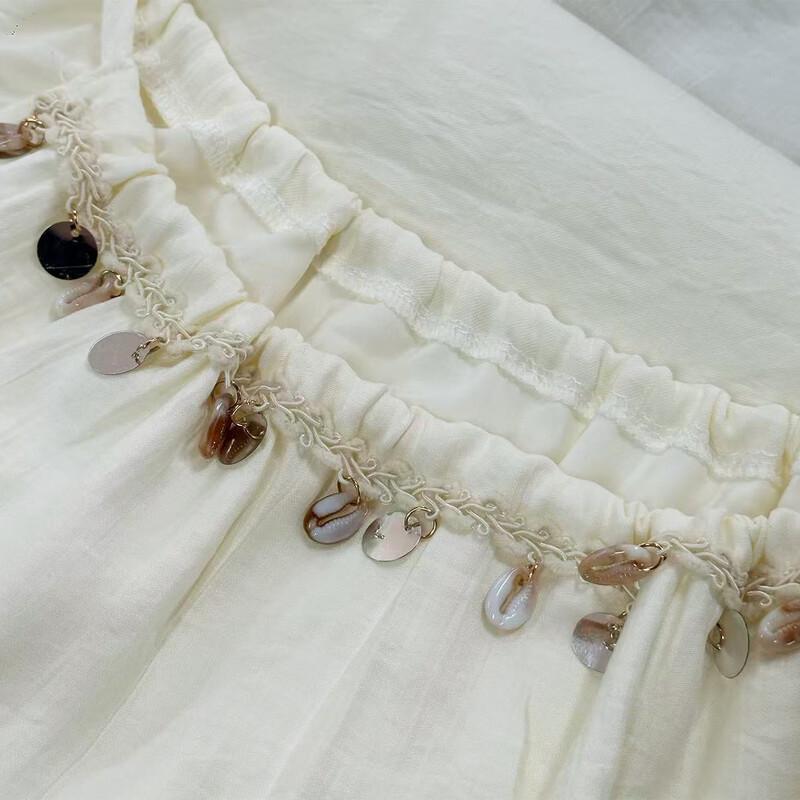 Boho Tassel Tie-Waist Midi Strap Dress