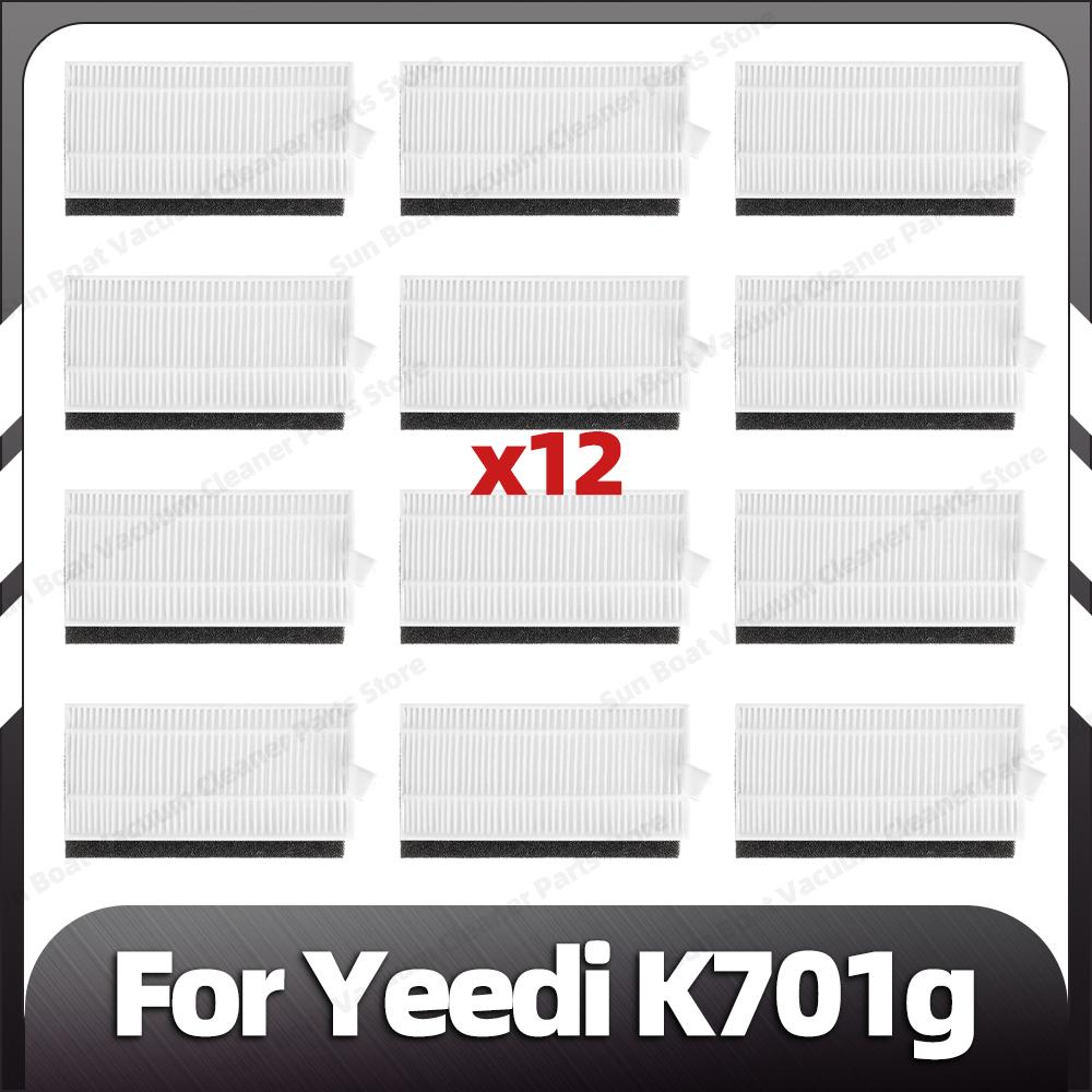 Compatible for Yeedi K701g Replacement Main Roller Side Brush HEPA Filter Mop Pads Spare Parts Accessories