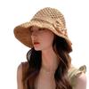 Straw Womens Versatile Hat Wide Brim For Sun Protection With Elegant Knot Bow