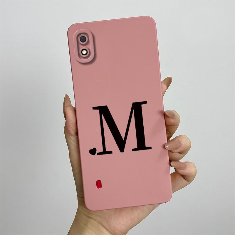 For Samsung A10 Case Galaxy A10 Cover SM-A105F SM-A105G SM-A105M SM-A105 Cute Initial Letters Phone Case Shockproof Back Cover