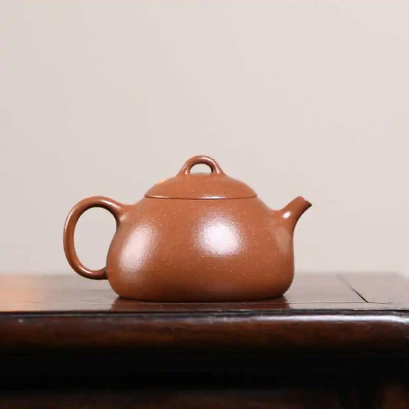 110ml Yixing Purple Clay Teapot Handmade Small Capacity Tea Pot Beauty Tea Infuser Kettle Chinese Zisha Tea Set Collection
