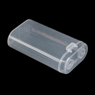 Scatola di immagazzinaggio in plastica per batteria 18650 impermeabile, custodia in plastica per banca di alimentazione per batteria ricaricabile, custodia per supporto per batteria 18650 durevole
