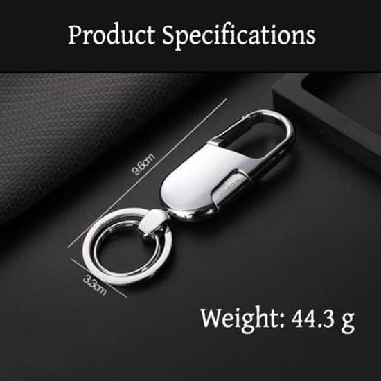 Rockyu key holder mens stylish multifunctional ring belt hook design cars keys simple colorful options easy carry daily suitable business gifts