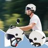 Helmet for Motorcycle Open Face Motorcycle Helmet Double Visor Headgear Protective Gear for Street Racing Motocross Scooter