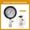 8PCS Compression Tester Kit 0-300 PSI Petrol Gas Engine Cylinder Pressure Gauge Automotive Tool For Motorcycle Car Truck (Black)