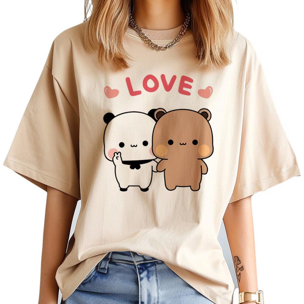 Bubu Dudu t shirt Women kawaii 80s Y2k Classic graphic tshirt anime Vintage streetwear hip hop University Comfortable