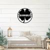 Custom Personalized Shamrock Family Name Metal Wall Art Durable Iron Sign Indoor Outdoor Vintage Decor