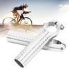 1 Pair 7075 Aluminum Alloy Bicycle Handlebar Grip Bike Bar End Handlebar Ends for Road Mountain Bikessilver