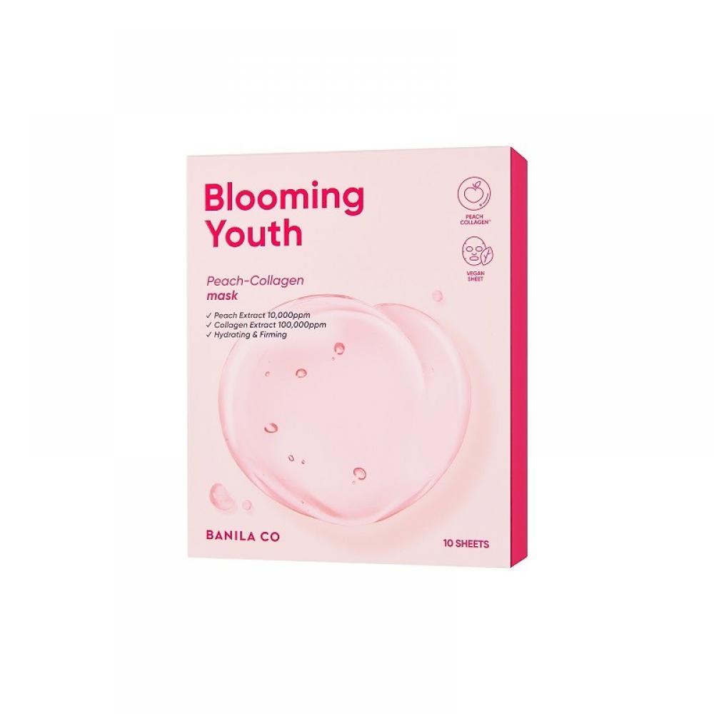 Banila Co Banila C Skin Blooming Youth peaCh Collagen Mask Sheet  10 Sheets 