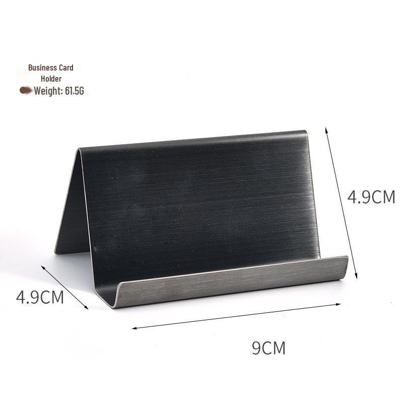 In Stock Stainless Steel Desktop Business Card Holder