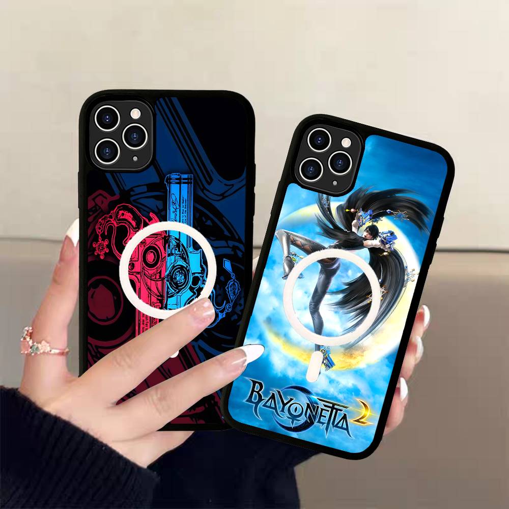 Game Bayonetta Anime Phone Case For IPhone 13 14 15 11 12 16 17 Pro Max Plus For Magsafe Magnetic Shell