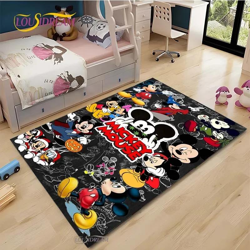 Kawaii Mickey Minie Mouse Caroon Cute Carpet for Living Room Bedroom Rugs Kitchen Door Un-slip Floor Mats Alfombra Birthday gift