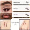 12pcs Eyebrow Pencil Eyeliner lip pencil Natural makeup Long-lasting Black dark coffee light coffee with pencil sharpener