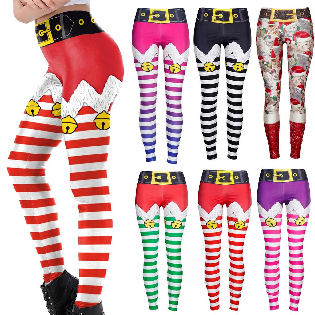 Buy Women Girls Christmas Leggings 