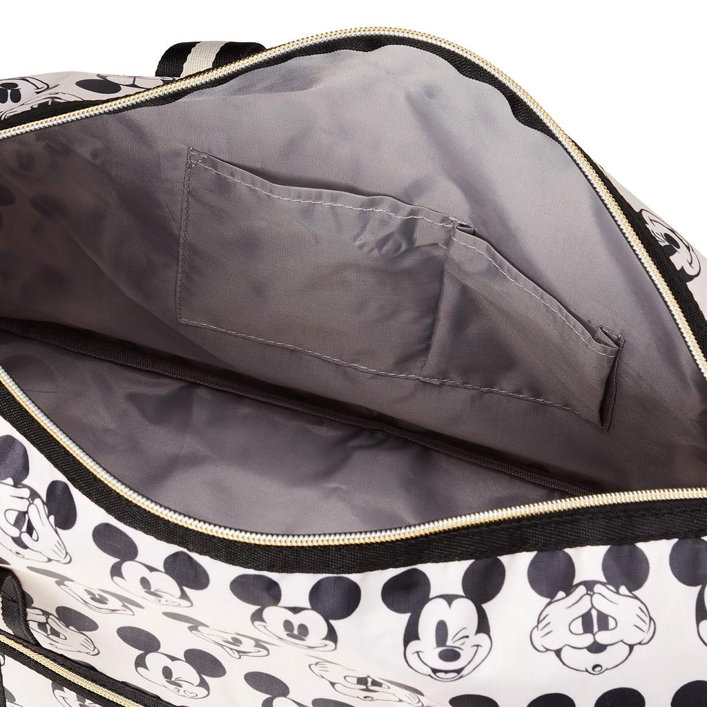Hapitas Foldable Boston Bag Disney Mickey Mickey Mouse Face Black (Medium), Carry-On, Mouse, H0002-DN, 0.39kg, DN1.