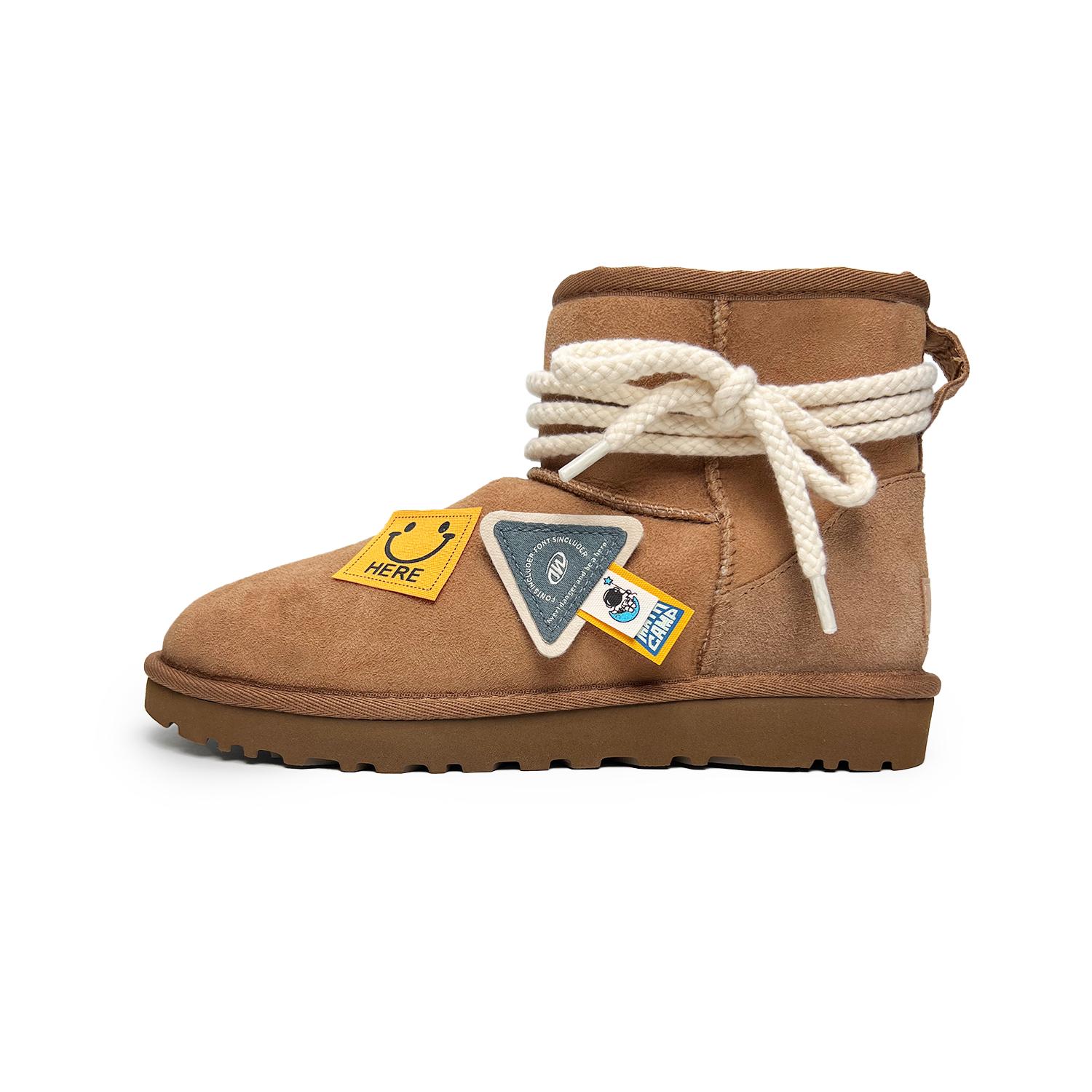 UGG CLASSIC MINI Sheepskin Short Snow Boots Women s Tan 1016222-CHE(Team285-) 39