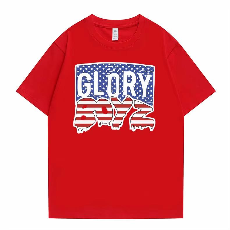 Rapper Chief Keef Glory Boyz 100% Baumwolle Herrenhemd Rundhals Grafik Kurzarm Damen Vintage Hip Hop Y2k T-Shirt