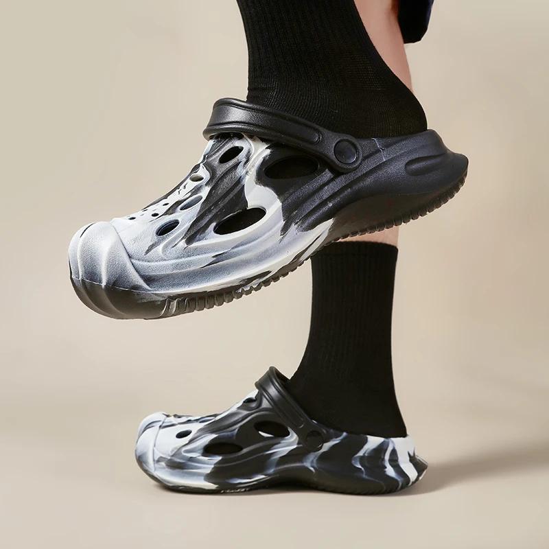 Fashion Summer Men Clogs Camouflage Sandals Classic Beach Slippers Male Soft EVA Indoor Slides Lover Flip Flop Outdoor Men Garden Shoes